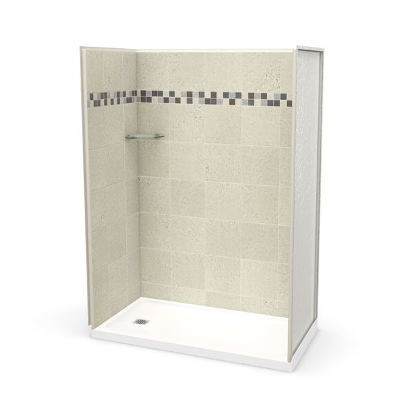 Maax Inc 60 W x 84 H Framed Rectangle Shower Stall and 